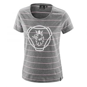 T-shirt rayé gris pour femme