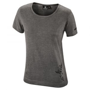 T-shirt TECHNICAL gråmelerad- dam