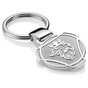 Nyckelring i silver med Scania-symbol