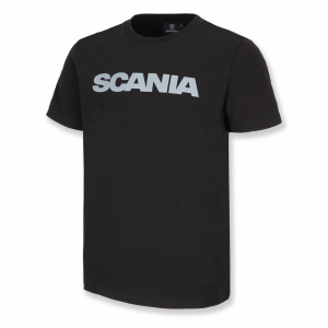 T-shirt noir Scania pour homme