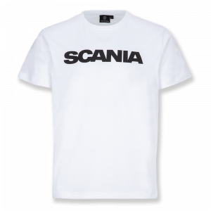 Men's White Basic Wordmark T-Shirt