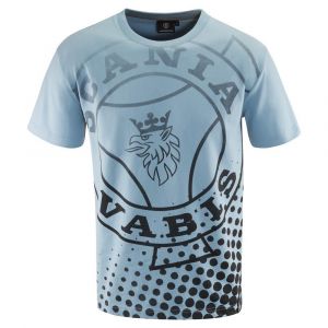 T-shirt męski niebieski Grand Vabis