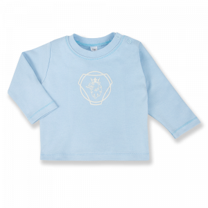 Camiseta de manga corta para bebé en color azul