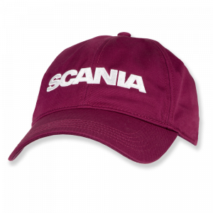 Casquette rose foncé avec logo Scania 