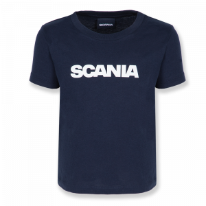 T-shirt til børn, Navyblå, Scania-mærke
