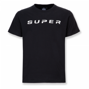 Camiseta negra SUPER para hombre
