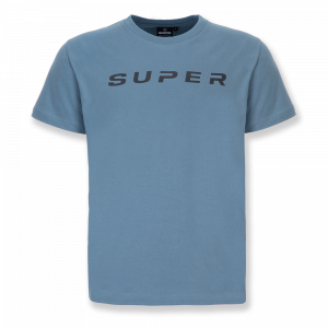 Blå SUPER-t-shirt – herr