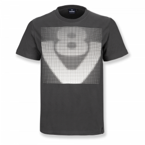T-shirt da uomo V8 serigrafata grigio antracite