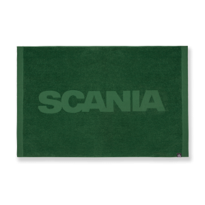 Groene handdoek met wordmark