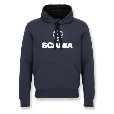Huvtröja Scania logotyp Matrinblå – Herr