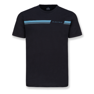 Electric Stripe T-Shirt für Herren in schwarzem Eis