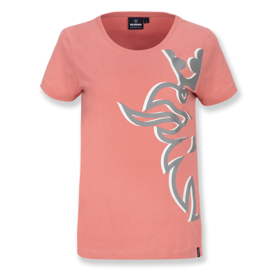 T-shirt "Duo Griffon" rose pâle pour femme