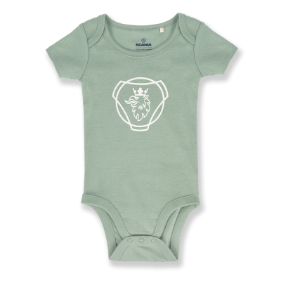Body niemowlęce z zielonym logo Symbol