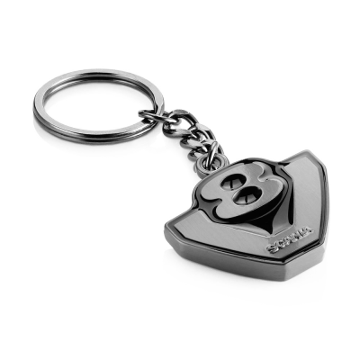 Metal V8 Keyring