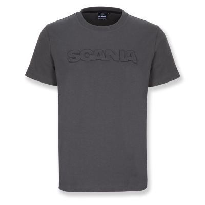 Herre-T-shirt med præget Scania-mærke