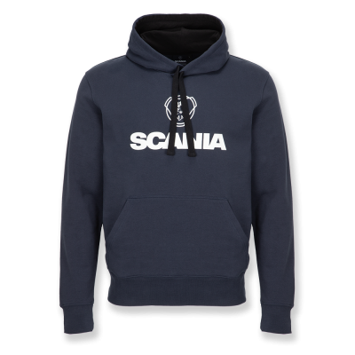 Huvtröja Scania logotyp Matrinblå – Herr