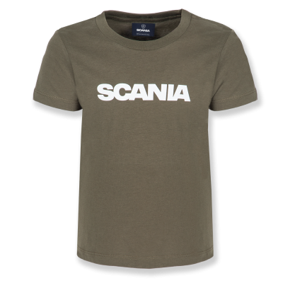 T-shirt til børn, grøn, Scania-mærke