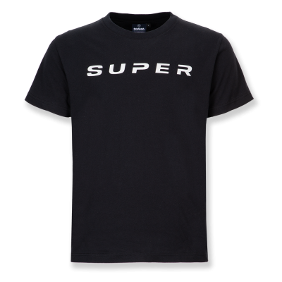 Zwart heren-T-shirt SUPER