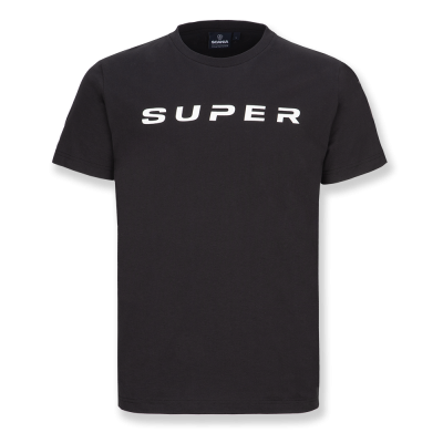 Svart SUPER-bas-t-shirt – herr
