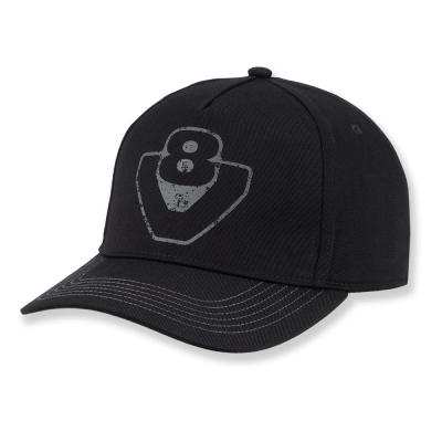 Gorra de béisbol V8 con efecto desgastado