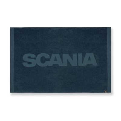 Navyblåt håndklæde med Scania-mærke