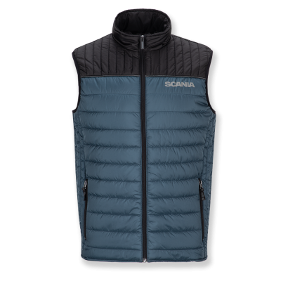 Gilet Duo blu trapuntato da uomo