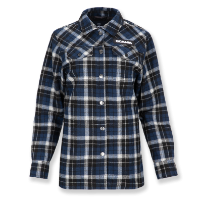 Women's Blue Checked Overshirt