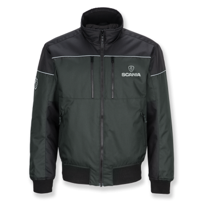 Chaqueta Truck V8 bicolor para hombre en color gris antracita