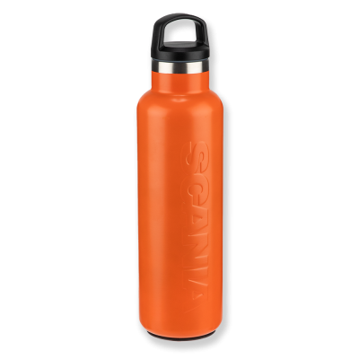 Bouteille orange en acier inoxydable