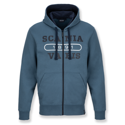 Men's Blue 1891 Zip Hoodie