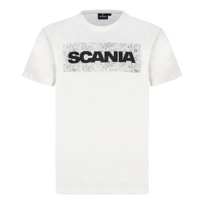 Camiseta Code para hombre en blanco roto